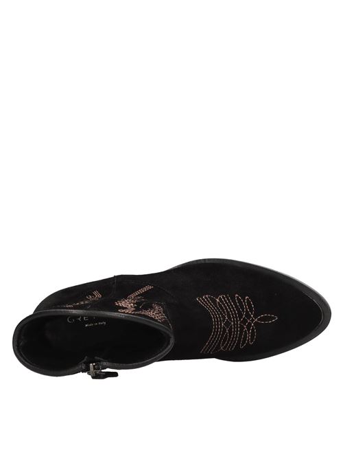 Stivaletti texani in camoscio GREYMER | NEW ROCK H30 DENIM VIT. SCAMOSCIATONERO